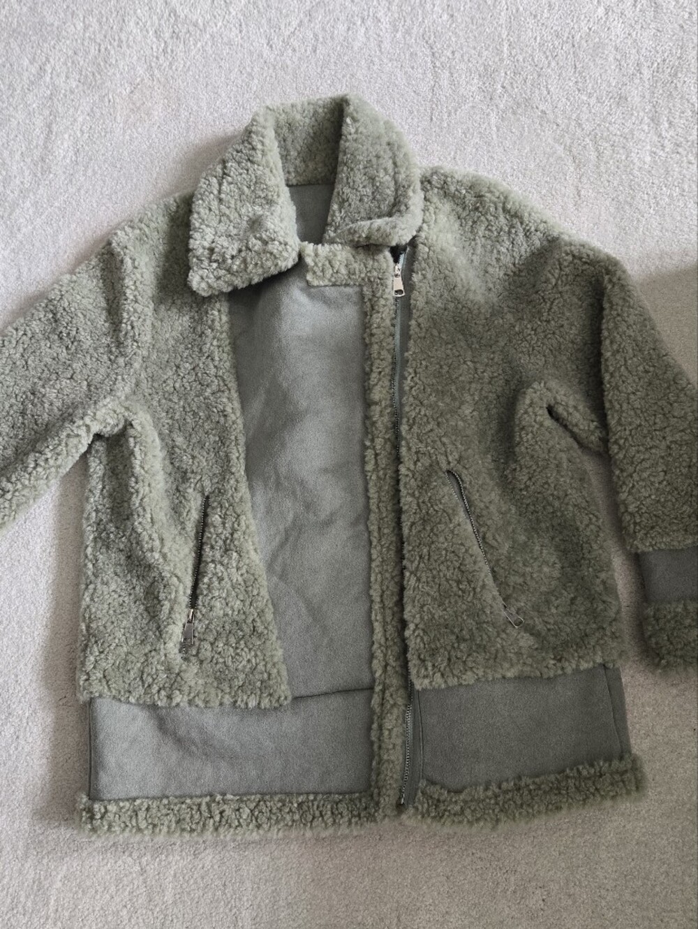 Faux Shearling Jacket Med